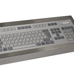 128 Key Industrial Keyboard Cased Front