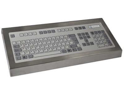 128 Key Industrial Keyboard Cased Front