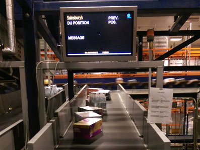 Sainsburys End of Chute 22 Inch Industrial Display